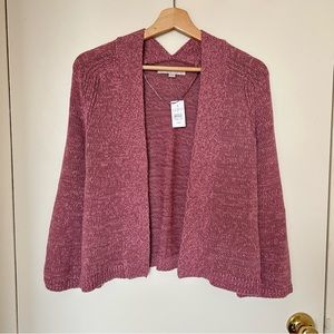 NWT Loft Open Front Knit Cardigan, Dusty Pink